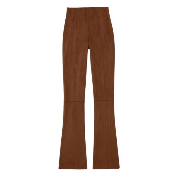 NEW ANN MASHBURN faye cropped pants in cognac - Picture 3 of 3